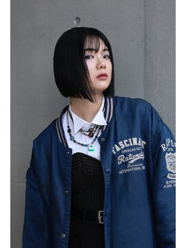 ヘアーアトリエ ラフェル(hair atelier Rafel) 前下りボブ