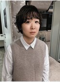 medium short perm