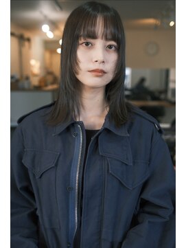 イルフレール(ill frere) ミディアムレイヤー　顔まわりレイヤー　前髪　中津　大淀