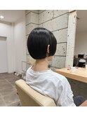 ボブ/前上がりボブ/フェイスレイヤー/コンパクトボブ/乾かすだけ