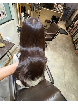 ヘアーサロン ウィング(HAIR SALON Wing) 赤坂＊ブリーチなし暗めショコラグレージュ透明感カラー