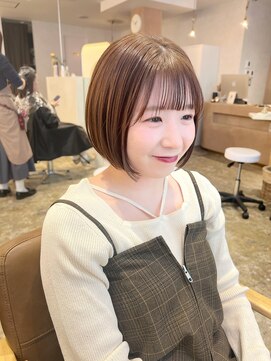 ユッカ 梅田(YUCCA) 【 YUCCA 】大人可愛い20代30代40代 ボブ透明感ブラウンカラー