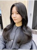 韓国レイヤー/韓国風/ボブ/髪質改善/黒髪/ブリーチなし〔池袋〕