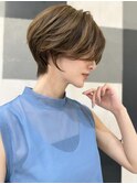 大人ナチュラル30代40代50代◎小顔ひし形ショート