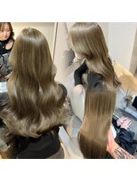 ロエ 恵比寿 代官山(ROE)&nbsp;オリーブベージュ　レイヤーカット　前髪　ブリーチなし　艶髪