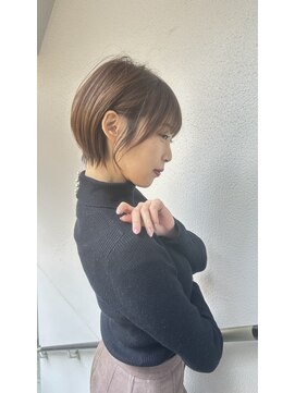 アグ ヘアー ネスト 茨木店(Agu hair nest) 大人ショートボブ 20代30代40代ヘア 小顔 大阪クビレ茨木