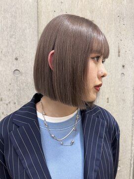 サンク 原宿 表参道(cinq) ★ブリーチカラーハイトーンカラーヘーゼルグレージュカラー韓国