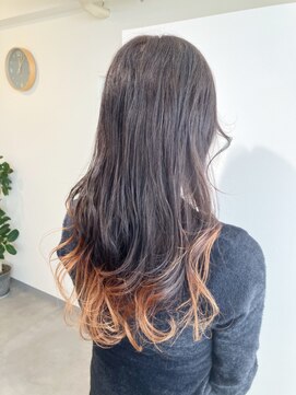 【kicca】裾カラー/エンドカラー/毛先ブリーチ