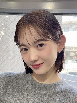 メゾンアクア 表参道(Maison ACQUA) 切りっぱなしボブナチュラルボブミディアム前髪縮毛矯正表参道