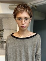 ジーナ 所沢(Zina)&nbsp;ミルクティーベージュメンズスパイキーショート