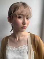 クス(KUsU)&nbsp;バングカールシニヨンアレンジ【ヘアセット/シニヨン/みつあみ】