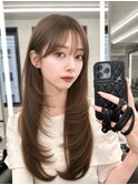 ロングレイヤー/レイヤーカット/韓国/横浜/