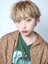 テトヘアー(teto hair) short(ショートウルフ、ブロンドアッシュ、野暮)