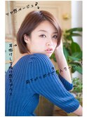*大人ハンサム★クール前下がりボブ☆耳掛けスタイル*