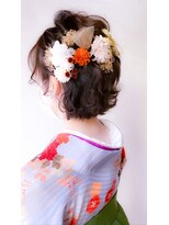 ネオリーブ クタ 町田店(Neolive kuta)&nbsp;卒業式ヘアショートアレンジ×袴・着物【町田】