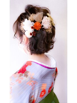 ネオリーブ クタ 町田店(Neolive kuta) 卒業式ヘアショートアレンジ×袴・着物【町田】