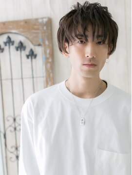 モッズヘア メン 南越谷南口店(mod's hair men) 透けバングで優し気◎束感ショートウェットヘアO