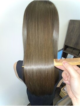 アールサロンプラスキャスパ 自由が丘(Rrsalon+CASPA) HASヒト幹細胞×水素Tr×透け感艶カラー/オリーブアッシュ