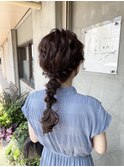 編み下ろしヘアセット