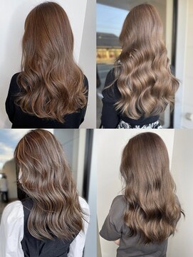 美容室フルール 20代30代大人可愛い髪質改善カラーアッシュグレージュ透明感