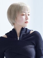 ラフィスヘアールート 大橋店(La fith hair root)&nbsp;【La fith】丸みショート×プラチナブロンド