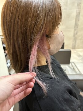 美容室さかもと 本店 トレンドカラ-+インナ-カラ-(1ブリ-チ)