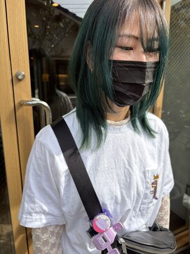 ツイギー 宮西店(TWiGGY) ツートンカラー×ウルフレイヤー