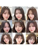 顔まわり前髪似合わせサイドバング後れ毛ポニテ銀座美容室