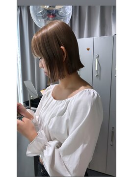 リラス 博多(rilas) 外はねボブ　ワイドバング　イメチェン　ハイトーン