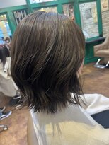 ヘアーラウンジ アンフィ 井土ヶ谷(Hair Lounge Anphi)&nbsp;外はねボブ/カーキグレージュ