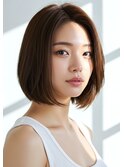 【シンプルへア】アゴ下レングスボブ