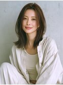 ☆ホワイトグレージュミニウルフデジタルパーマチェリーブラウン
