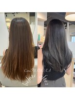 カラ フクオカ(Cara FUKUOKA)&nbsp;ショコラグレージュ&レイヤーカット《福岡髪質改善》