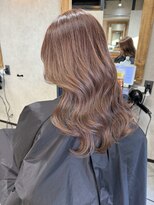 サニー 渋谷(SUNNY) バレイヤージュ、ハイライト、レイヤーロング、グレーベージュ