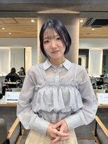 カスタードツー(CUSTARD2)&nbsp;ブルーカラーショートボブ