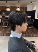 MEN’S HAIR/ダウンパーマ/センターパート/下田優也