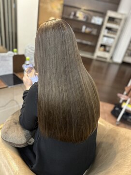 オブジェ ナチュレ(OBJE’T nature) ブリーチなしダブルカラー/ブラウンベージュ/艶髪