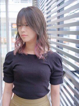 ソレイユ(Soleil) インナーカラー/インナーピンク/パステルピンク/ブリーチ【松本