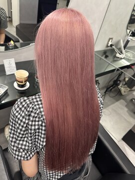 プライズ 成増店(prize) ハイトーンピンクカラーロングダブルカラー成増