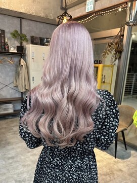 シールドヘアー 沖縄 新都心(C'LD Hair) ホワイトピンク/ハイトーン/ケアブリーチ/那覇/おもろまち