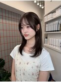 ワンホンレイヤー/ミルクティーブロンド/ダークブルー/渋谷