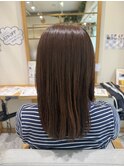 紫系のヘアカラー　学割U24/透明感カラー/トリートメント