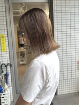 ロジェ(loje)&nbsp;20代30代40代 ミルクティーベージュ/ミディアムボブ/ハイトーン