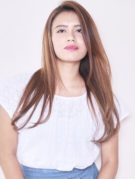 美容室ソラ 小岩店(sora) かき上げセクシーにの外国人風ナチュラルストレート【小岩】