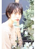 小顔×美髪マニッシュショート×ネイビーカラー【Timere三宮】