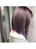 紫色☆インナーカラー×パープル