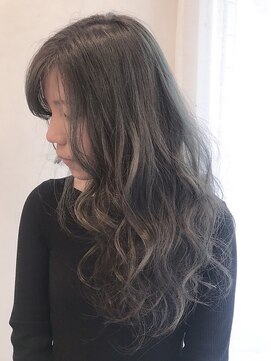 セシルヘアー 高知店(Cecil hair) ミントアッシュグレージュグラデーションカラー