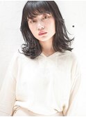 【ACA】ナチュラルミディアムアンニュイ黒髪ヘア