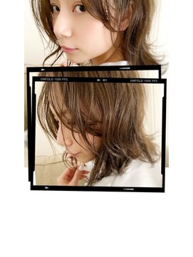 チョビー 銀座(chobii) [桜井]デジタルパーマイルミナカラー グレージュカラー