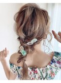 【hair design D.c.t】編みおろしスタイル